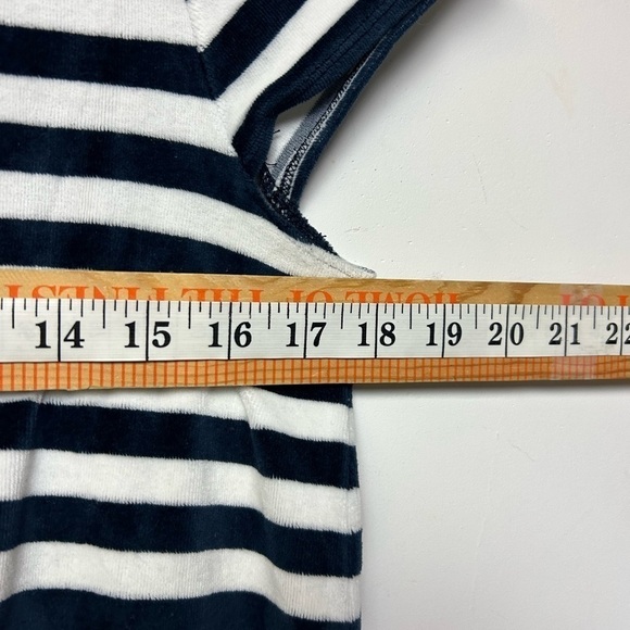 MADEWELL CORDUROY BLEND STRIPED SHORT SLEEVE KNEE LENGTH COZY WARM DRESS SIZE M - Picture 7 of 8